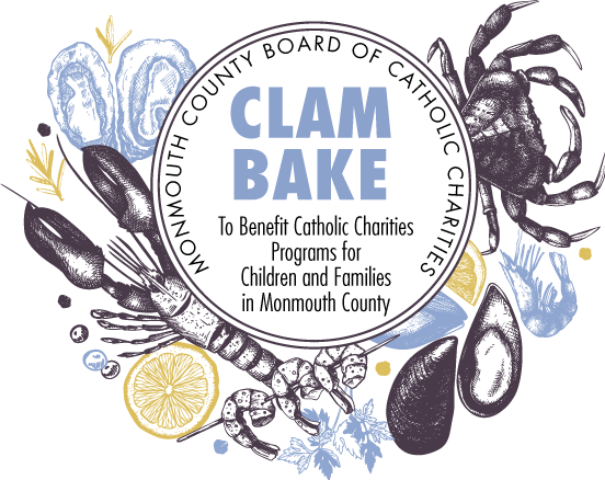 monmouth county clam bake catholic charities diocese of trenton clam bake flyer